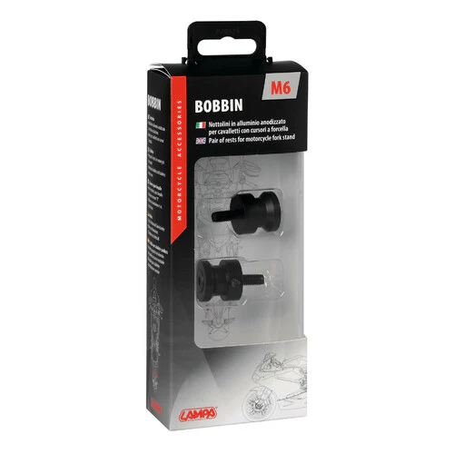 Lampa Coppia supporti cavalletto - 6x1 mm - Nero 90642 - Image 2