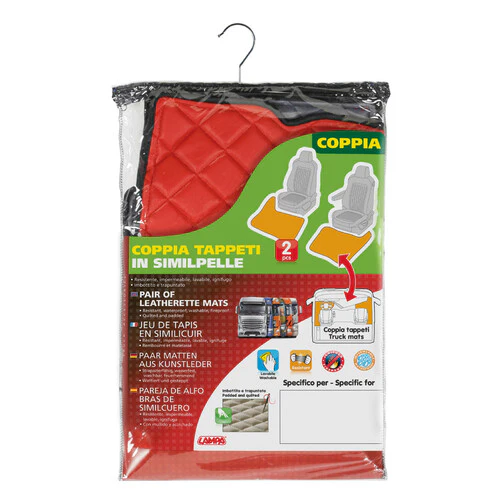 Lampa Coppia tappeti in Skeentex - Rosso - Renault Premium 2 (09/05>12/13) 96154 - Image 2