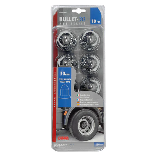 Lampa Copribulloni cromati in ABS -  30 mm - Set 10 pz 7646 97646 - Image 3