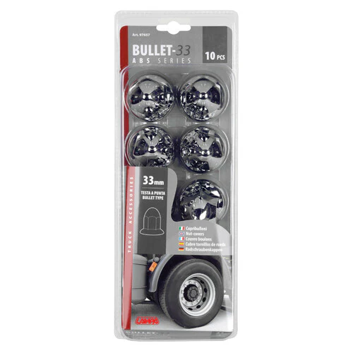 Lampa Copribulloni cromati in ABS - 33 mm - Set 10 pz 7657 97657 - Image 3