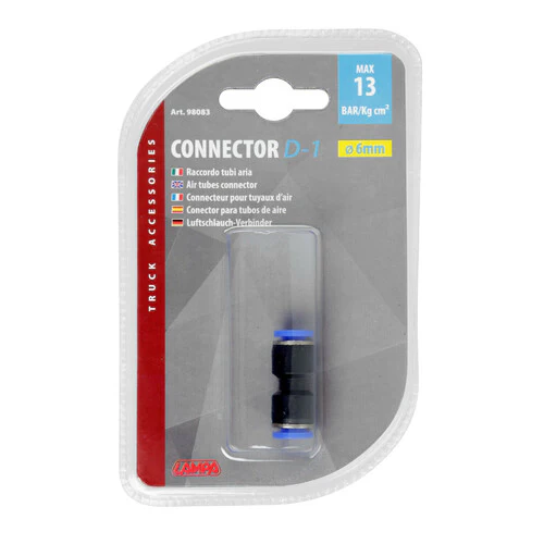 Lampa D-1, raccordo tubi aria -  6 mm 98083 - Image 3