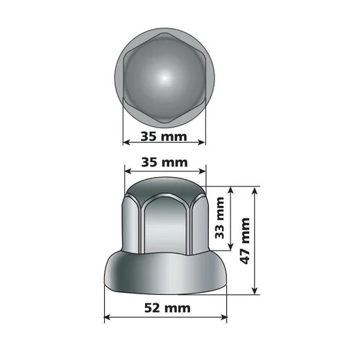 Lampa Dome, Set 500 copribulloni testa tonda in acciaio inox -  32 mm - Cromo 97670 - Image 3