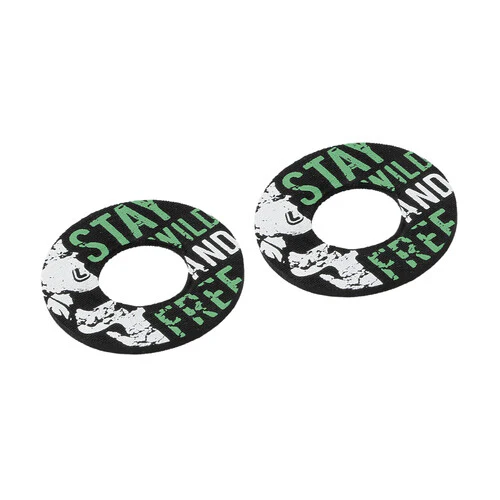 Lampa Donut Off-Road Grips, manopole universali - Grigio - Verde 90576 - Image 2