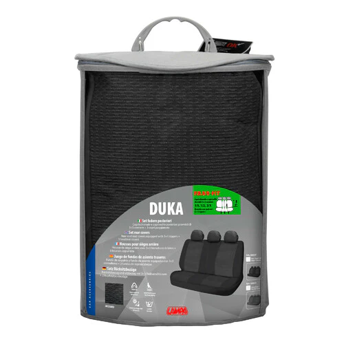 Lampa Duka Rear-Fit, coprisedile posteriore in tessuto jacquard e poliestere elasticizzati - Grigio 55026 - Image 3