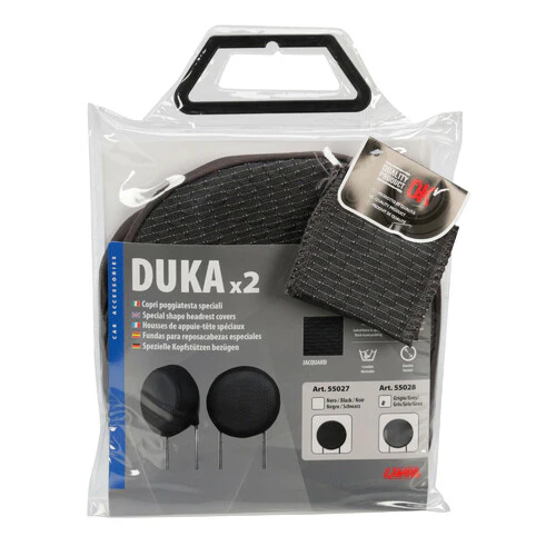 Lampa Duka Round-Fit x2, copri poggiatesta speciali - Grigio 55028 - Image 2