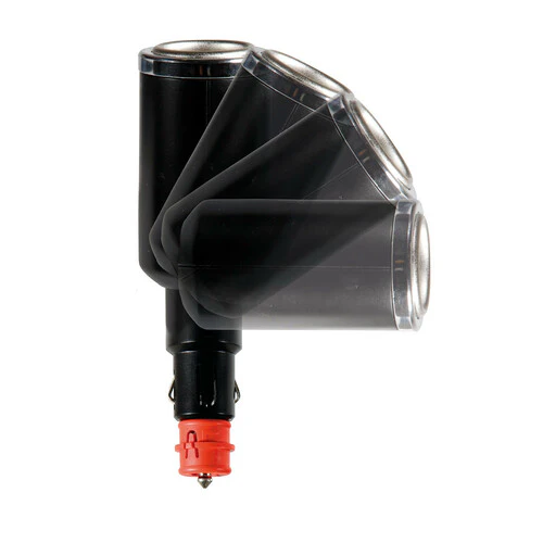 Lampa Duo 4+1, presa accendisigari multipla con USB, 12/24V 39131 - Image 2