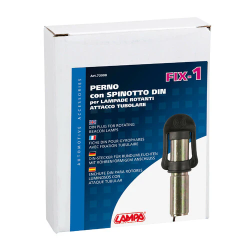Lampa Fix-1, Perno con spinotto DIN per luce di segnalazione, attacco tubolare 73008 - Image 3