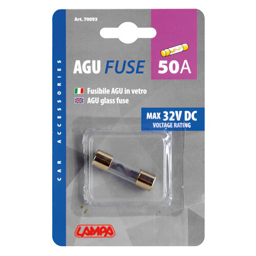 Lampa Fusibile AGU in vetro, 12/32V - 50A 70093 - Image 2