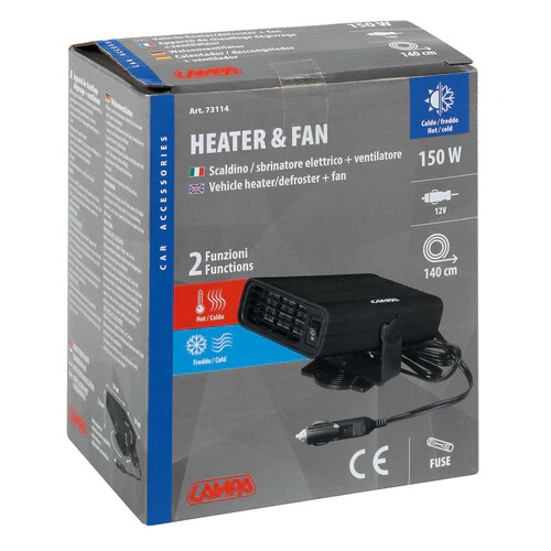 Lampa Heater & Fan, scaldino/sbrinatore e ventilatore, 12V - 150W 73114 - Image 2