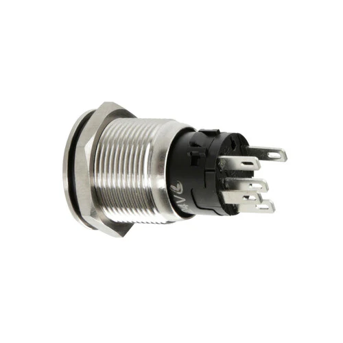 Lampa Interruttore a pulsante con spia a Led, 12/24V - Arancio 45577 - Image 2