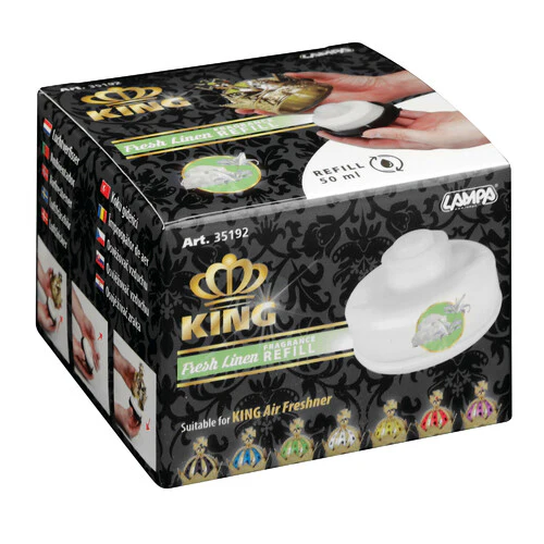 Lampa King, deodorante per ambiente, ricarica 50 ml - Lino Fresco 35192 - Image 3