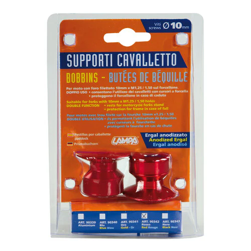 Lampa Kit supporti cavalletto - 10 mm - Rosso 90342 - Image 2