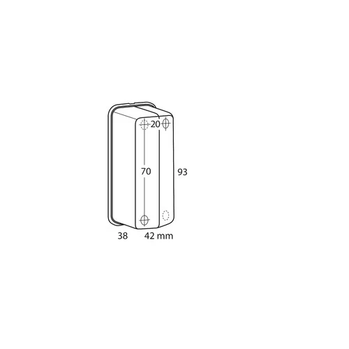 Lampa Luce ingombro, 12/24V - Bianco/Rosso 41514 - Image 3
