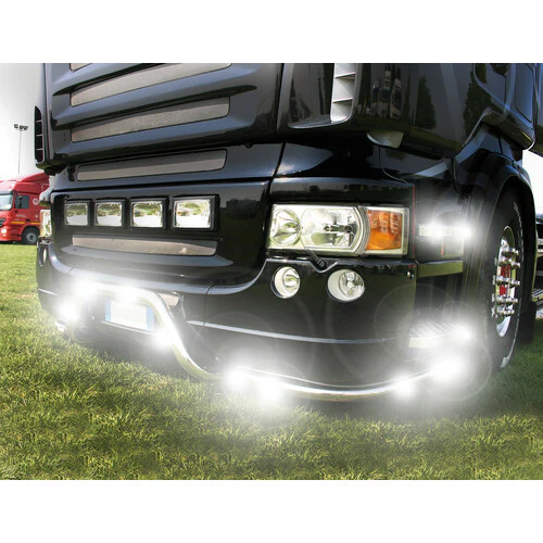 Lampa Luce ingombro a 3 Led, montaggio ad incasso, 12/24V - Bianco 97003 - Image 3