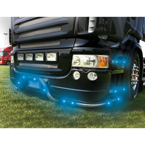 Lampa Luce ingombro a 3 Led, montaggio ad incasso, 12/24V - Blu 97004 - Image 3