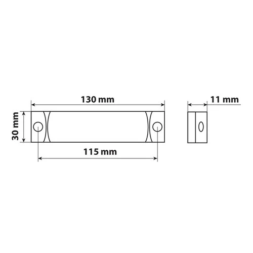 Lampa Luce ingombro con catarifrangente - 3 Led - 24V - Rosso 97915 - Image 3