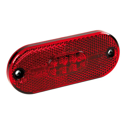 Lampa Luce perimetrale a 5 led con catarifrangente, 24V - Rosso 98386