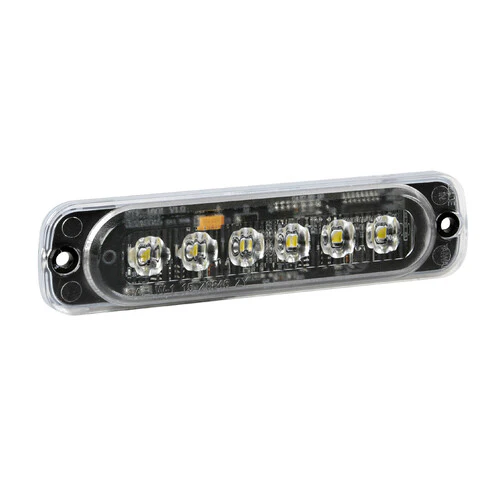 Lampa Luce strobo multifunzione a 6 Led, 12/24V - Bianco 72996