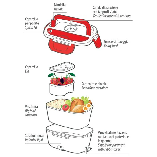 Lampa Lunch-Box, scalda-vivande elettrico - 1,5 L - 12/24V - 50W 97140 - Image 3