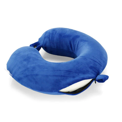 Lampa Memory-Wrap, cuscino per collo in memory foam da viaggio - Blu Navy 54166 - Image 2