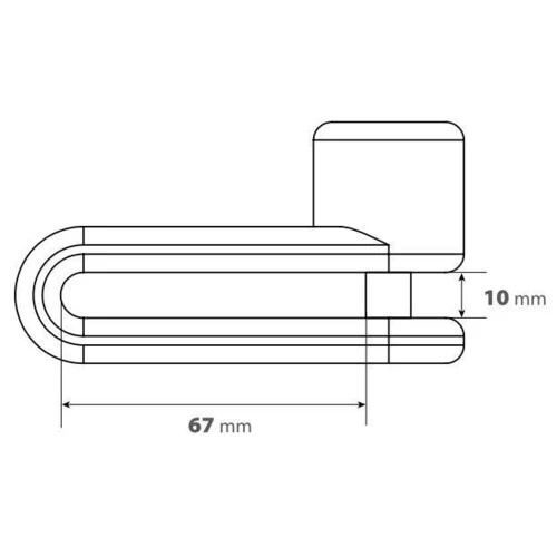 Lampa Pinch XL, lucchetto bloccadisco - Perno diametro 10 mm - Nero 91565 - Image 3
