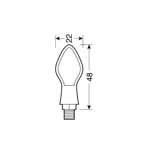 Lampa Pixia, indicatori di direzione a Led - 12V LED - Nero 90082 - Image 2