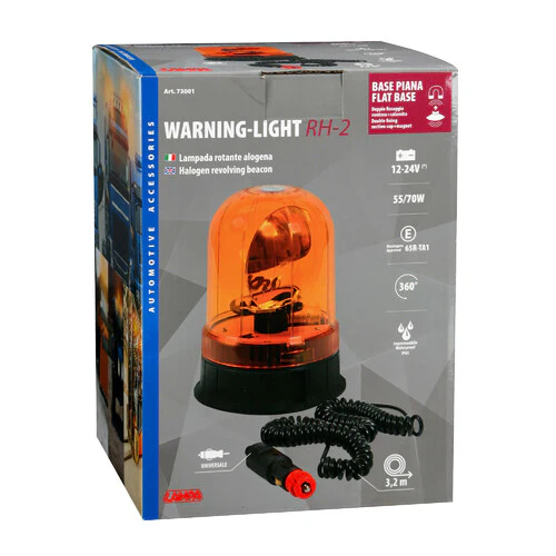 Lampa RH-2, luce di segnalazione alogena con base magnetica e ventosa, 12/24V 73001 - Image 3