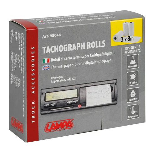 Lampa Rotoli di carta per tachigrafi digitali, 3 pz 98046 - Image 2