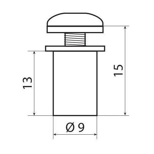 Lampa Screen Fit-Kits, kit dadi gommati con viti e rondelle (5 MA) - 10 pz - Nero 91651 - Image 3