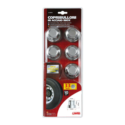 Lampa Set 10 copribulloni in acciaio inox -  33 mm 98052 - Image 3