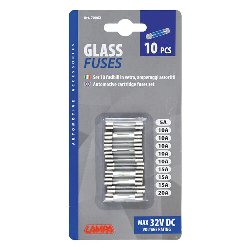 Lampa Set 10 fusibili in vetro, 12/32V 70062 - Image 3