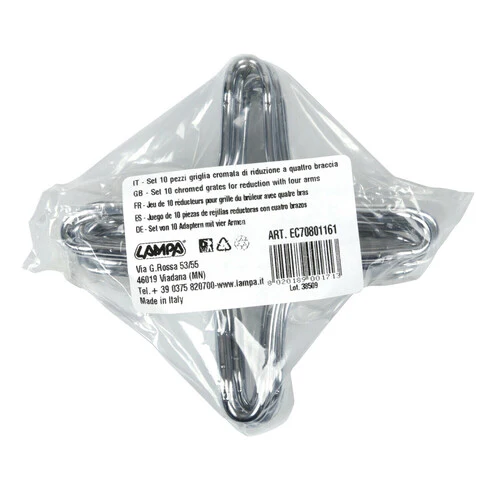 Lampa Set 10 pezzi griglia cromata di riduzione per fornelli a quattro braccia EC70801161 - Image 3