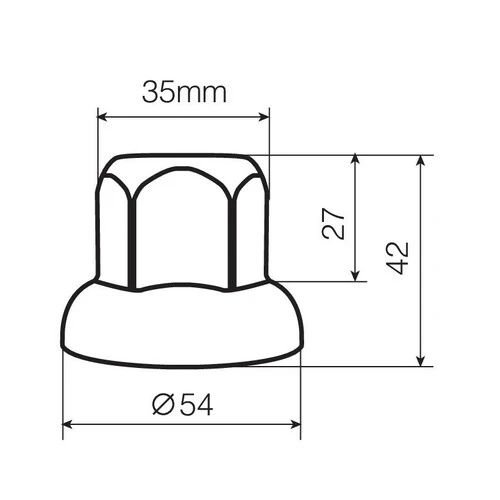 Lampa Set 40 copribulloni in acciaio inox -  33 mm 98030 - Image 2