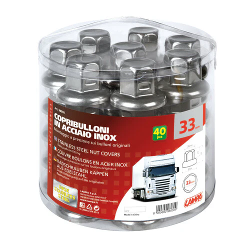 Lampa Set 40 copribulloni in acciaio inox -  33 mm 98030 - Image 3