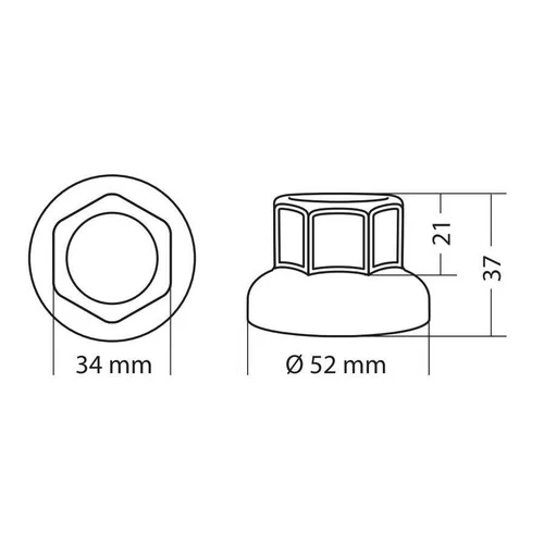 Lampa Set 40 copribulloni in acciaio inox lucidato - 33 mm 7973 97973 - Image 3