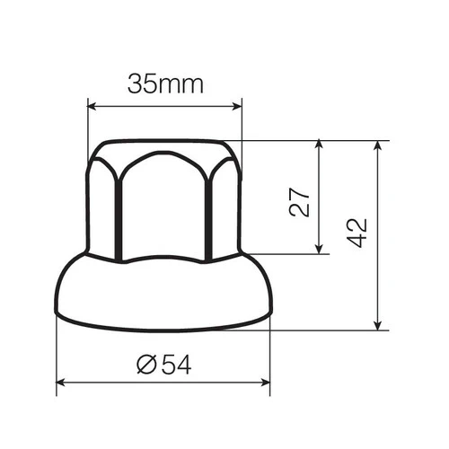 Lampa Set 40 copribulloni in acciaio inox lucidato - 33 mm 8032 98032 - Image 2