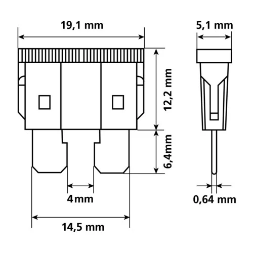 Lampa Set 6 fusibili lamellari assortiti, 12/32V 70070 - Image 2