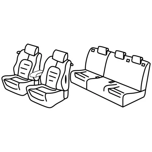 Lampa Set coprisedili Superior - Grigio/Nero - Alfa Romeo Mito (09/08>04/19) QE10112C