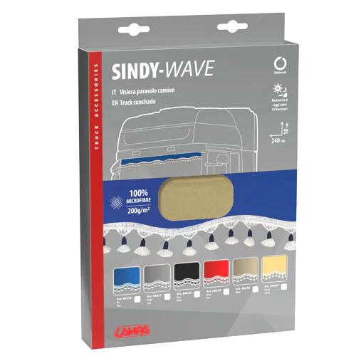 Lampa Sindy, fascia parasole in microfibra per camion - Beige 98640 - Image 2