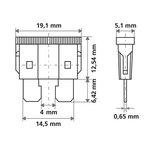 Lampa Smart Led, set 6 fusibili lamellari con spia a led, 12/32V - 7,5A 70182 - Image 3