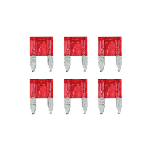 Lampa Smart Led, set 6 micro-fusibili lamellari con spia a led, 12/32V - 10A 70191
