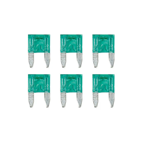 Lampa Smart Led, set 6 micro-fusibili lamellari con spia a led, 12/32V - 30A 70195