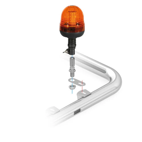 Lampa Staffa per lampade rotanti DIN - 95x40 mm 73035 - Image 2