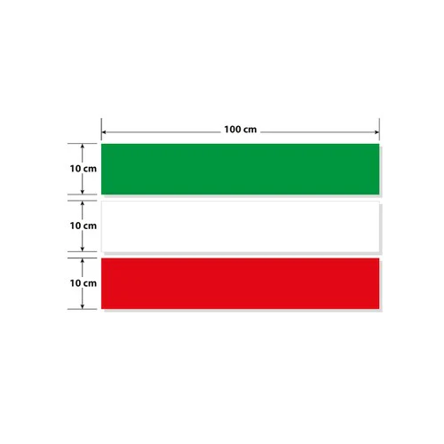 Lampa Sticky Maxi-Flag, fascia autoadesiva tricolore Italia - 100x10 cm 96940 - Image 3
