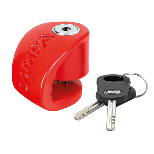 Lampa Stone XS, lucchetto bloccadisco - Perno diametro 5,5 mm - Rosso 91562