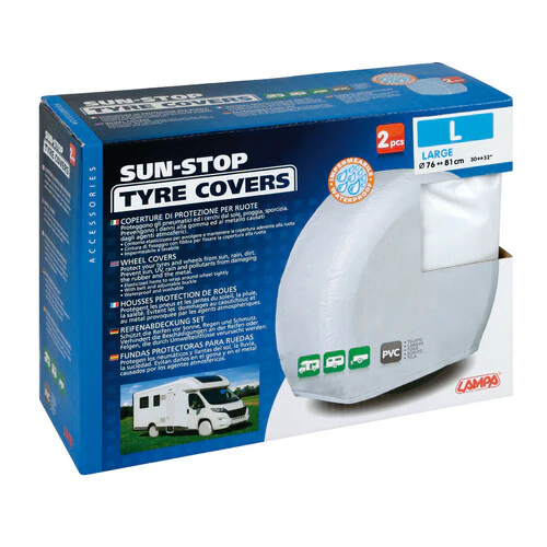 Lampa Sun-Stop, coperture di protezione per ruote, 2 pz - L 15927 - Image 3