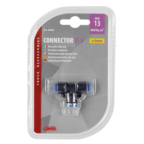 Lampa T-3, raccordo tubi aria -  6 mm 98082 - Image 3