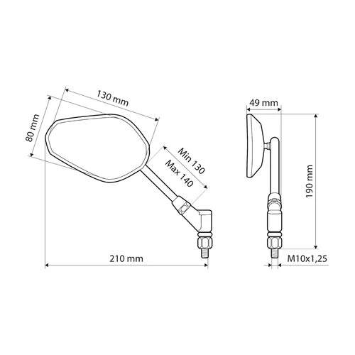 Lampa Trident, coppia specchi retrovisori 91635 - Image 2