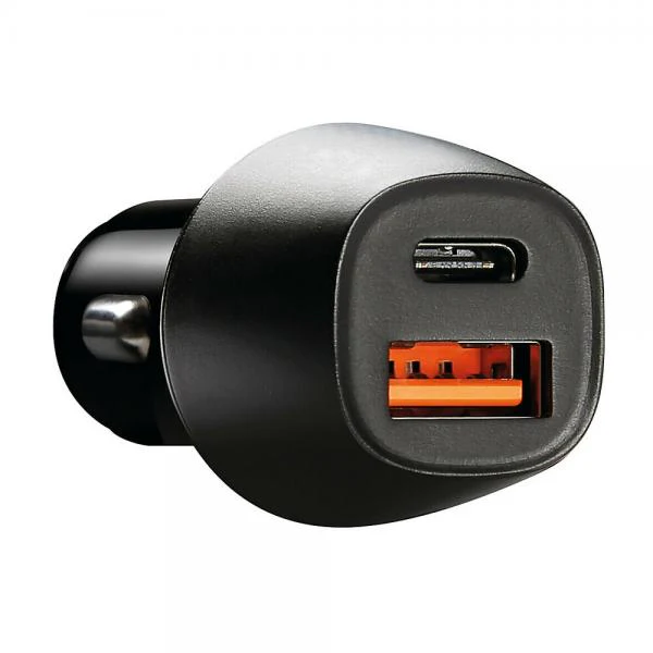 Lampa Usb Power Tec, caricabatteria 2 porte Usb Ultra Fast Charge 18W 12/24V 38718 - Image 2