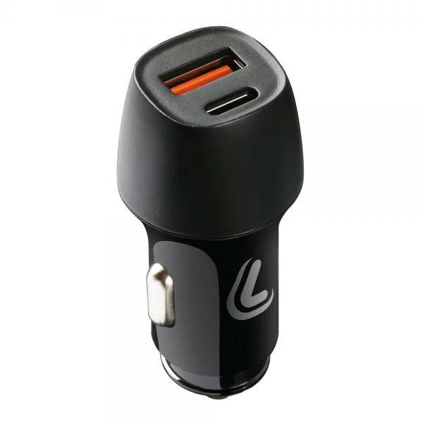 Lampa Usb Power Tec, caricabatteria 2 porte Usb Ultra Fast Charge 18W 12/24V 38718 - Image 3